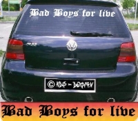 auto aufkleber stickers bad boys live