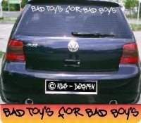 autoaufkleber bad boys toys