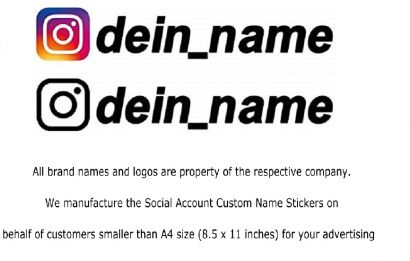 Instagram Aufkleber Mit Namen Kaufen Benutzernamen Sticker Logo Gestalten