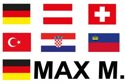 Aufkleber Landkreis Waldshut Flagge Fahne 8 x 5 cm Autoaufkleber Sticker 