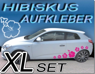pink inkl Autoaufkleber Hibiskus Dots Set 81 teil hib05 Rakel in 42 Farben erh. 