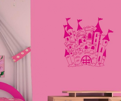 wandtattoo kinderzimmer aufkleber schloss wandtattoos