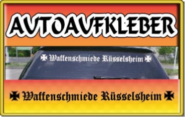 auto aufkleber fun waffenschmiede ruesselsheim