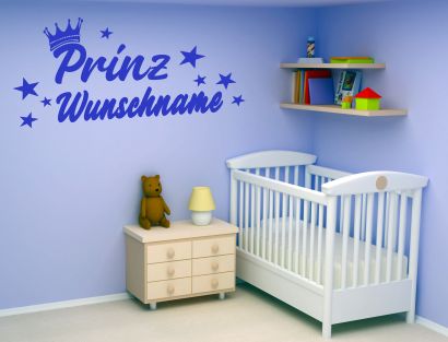 Wunschname Name Prinz Prinzessin Kind Kinder Y50 Kinderzimmer Wandtattoo Tür 
