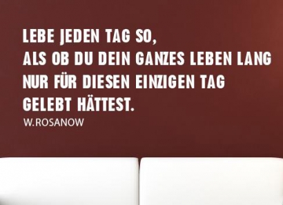 wandtattoo zitat wand aufkleber lebe jeden tag als ob wandtattoos