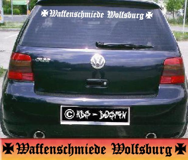 waffenschmiede wolfsburg auto aufkleber für Tuning old school Fans