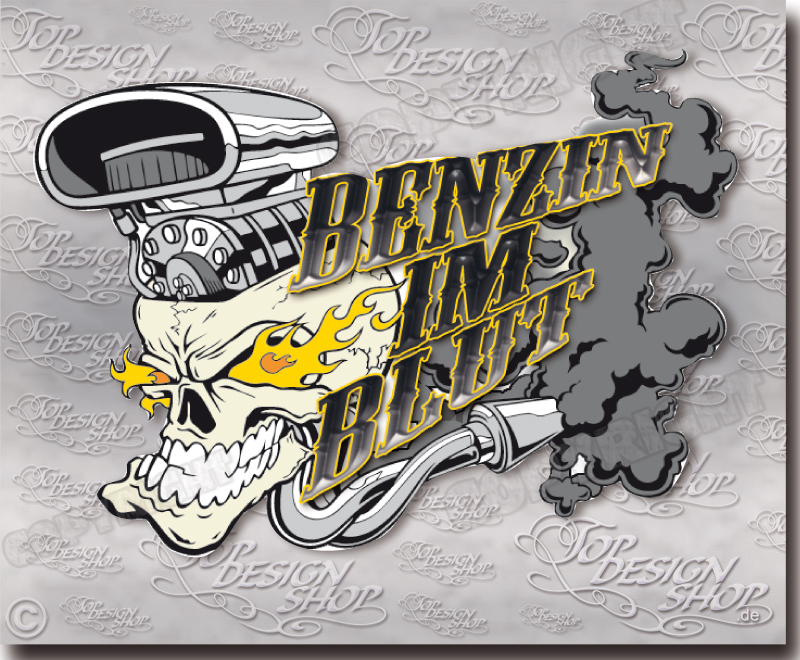 Car Tattoo Skull - Auto Aufkleber Totenkopf Motorhauben Sticker - Shop