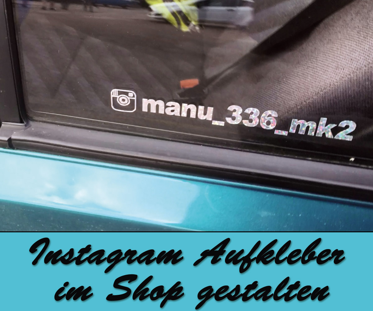 Instagram Social Media Aufkleber jetzt Gestalten ✓ #personalisieren ✓