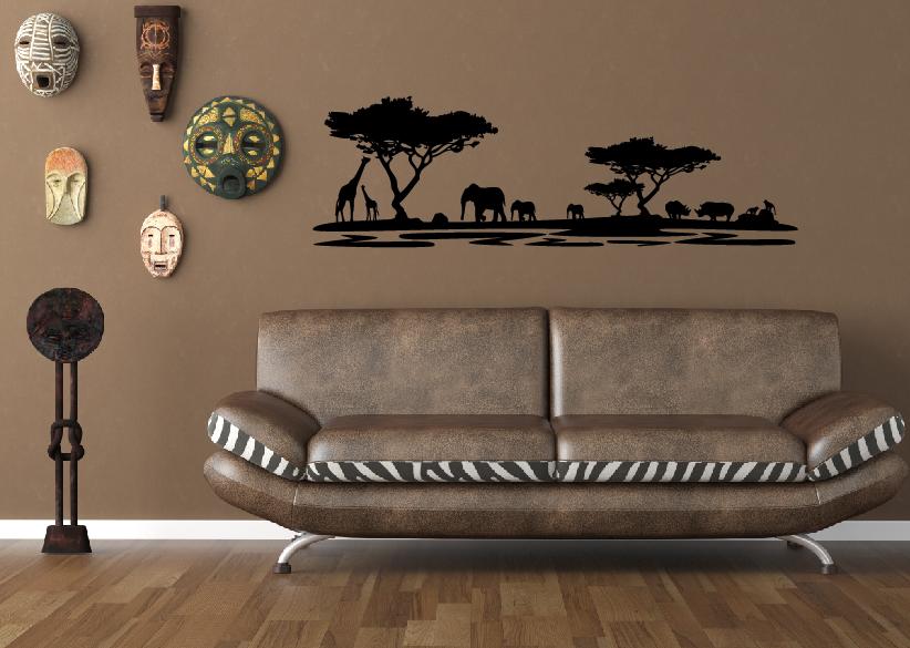 Wandtattoo Afrika Wandtattoos Landschafts Wandsticker Shop