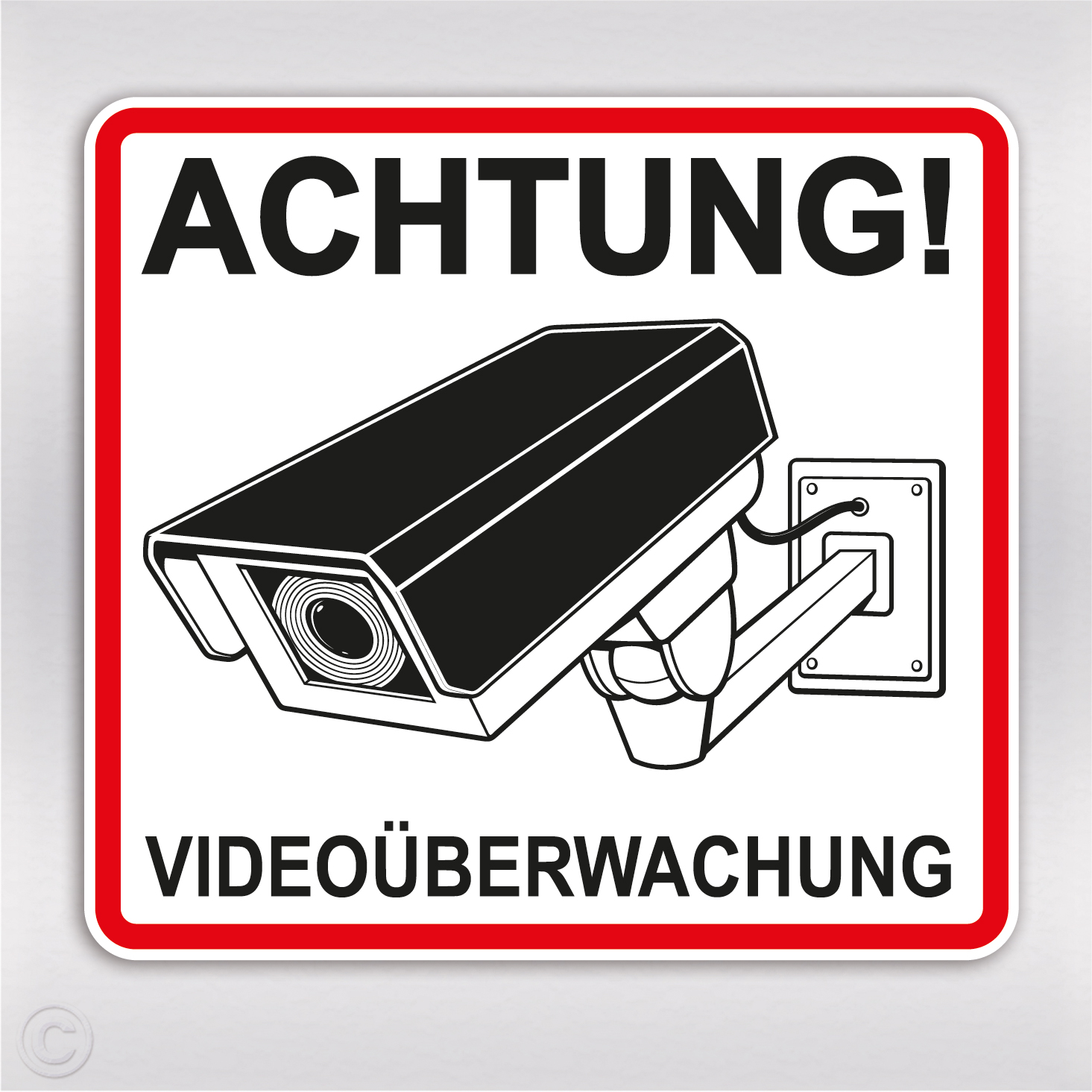 Aufkleber/Sticker Dieses Fahrzeug wird videoüberwacht