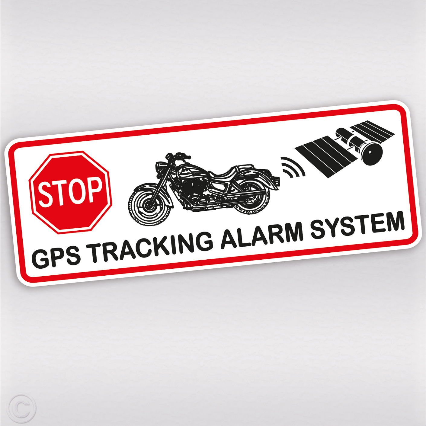 Gps Aufkleber alarmgesichert - Auto Fahrrad Diebstahlschutz Sticker