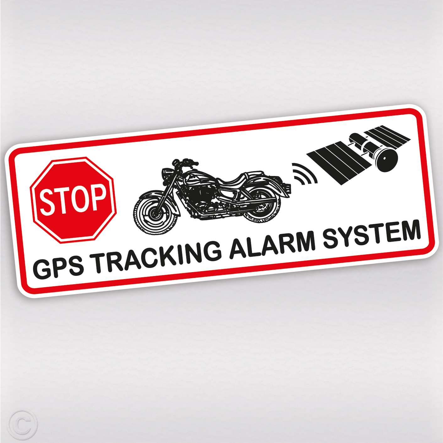 Motorrad Diebstahlschutz Gps Aufkleber - Tracking Alarm System Sticker