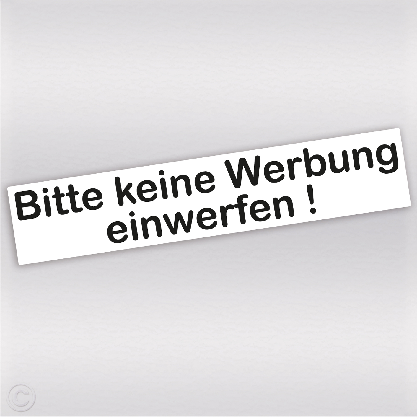 Bitte keine Werbung einwerfen Aufkleber für den Briefkasten kaufen