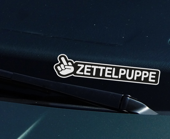 Auto Aufkleber Tickethalter Zettelpuppe Strafzettel Scheibenwischer, Kultsticker, STICKER / AUFKLEBER, Sticker & T-Shirts