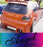 auto aufkleber angel girl
