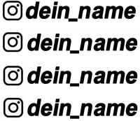 Blackshell® Wunschtext Aufkleber Auto Dein Username mit Glyphe - Instagram  Aufkleber selbst gestalten, Auto Sticker - 15cm bis 124cm Länge - Auto  Aufkleber Buchstaben Aufkleber car Sticker : : Auto & Motorrad