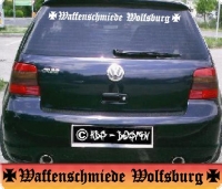 Waffenschmiede Wolfsburg Aufkleber VW Fans