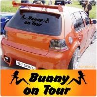 auto aufkleber bunny sticker