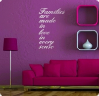 wallsticker wandspruch familie