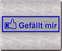 gefllt mir button liker auto sticker