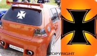 auto aufkleber sticker iron cross kreuz