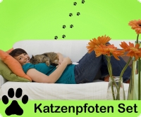 katzenpfoten wandtattoo gnstige aufkleber