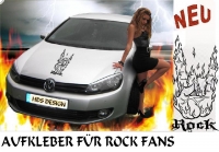 auto aufkleber rocker hand