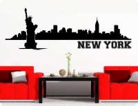 wandtattoo wand aufkleber new york skyline wandtattoos