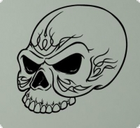 wandtattoo wand aufkleber totenkopf wandtattoos