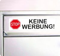 Bitte keine Werbung einwerfen Aufkleber für den Briefkasten kaufen