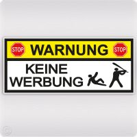 Stop Bitte keine Werbung Aufkleber