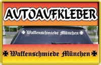 auto aufkleber fun waffenschmiede muenchen