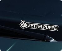 zettelpuppe frontscheiben provokante